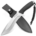 NedFoss BIG-DOG Outdoor Messer, 16.5CM Full Tang Jagdmesser mit G10 Griff, Großes Fahrtenmesser mit Holster, Scharfe Survival Messer, Bushcraft messer in Geschenk-Box für Jagd, Camping, Angeln