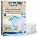 WäscheWeiß Tücher | Effektive Wäschepflege für weiße Textilien | Entfernt Gra...