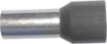 Isolierte Aderendhülse 0,75 mm² grau, Inhalt 100 Stück  Aderendhülse
