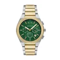 Herrenuhr ARMANI EXCHANGE RAFAEL AX4184 Chrono Edelstahl Golden Grun