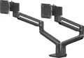 Monitorarm Fellowes® Tallo™, für 2 Displays bis 40"" & je bis 9 kg, höhenverstell-/dreh-/schwenk-/neigbar, Gasfeder, Kabelführung, Tischklemme, schwarz 178270