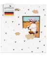 goldbuch Babyalbum Little Dream mit Ausstanzung für eigenes Bild, Leinenstruktur Fotoalbum, 58 weiße Blankoseiten, Pergamin & 4 illustrierte Seiten, Album zum Einkleben, Papier, ca. 30 x 31 x 4 cm