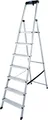 KRAUSE Stehleiter Safety, Aluminium, 1x7 Stufen, Arbeitshöhe ca. 350 cm