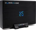 Hurricane GD35612 2TB Aluminium Externe Festplatte, 3.5' HDD USB 3.0, 64MB Cache, 2000GB für Mac, PC, Backups