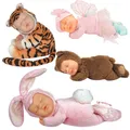 ANNE GEDDES Baby Puppe bean filled soft body Baby Bunny Bear Tiger Fairy Kitten
