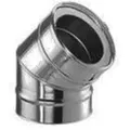 Schornstein Bogen 45 Grad Edelstahl DW DN 200