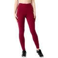 Bellivalini Leggings Damen Lange Leggings aus Bio-Baumwolle BLV50-183 (1-tlg) elastischer Bund rot XS