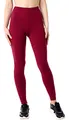 Bellivalini Damen Lange Leggings aus Bio-Baumwolle BLV50-183 (Weinrot, XS)