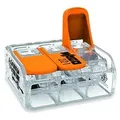 Wago 221-613 Verbindungsklemme mit Hebel transparent 3 Leiter 0.50-6mm2