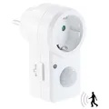 revolt Steckdose mit PIR-Bewegungsmelder, 1.200 Watt Schalt-Leistung