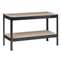SCHULTE REGALWELT Grundregal, LxBxH: 35 x 100 x 43 cm, Metall/Holz, Schwarz, 2 Fachböden