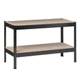 SCHULTE Regalwelt Schwerlastregal mit 2 Holzböden, 43x100x35 cm (HxBxT), Traglast pro Ebene 90 kg
