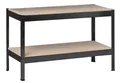 SCHULTE Regalwelt Schwerlastregal mit 2 Holzböden, 43x100x35 cm (HxBxT), schwarz