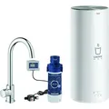 Red Mono Standventil Und Boiler Größe L, C-auslauf, Chrom, - Grohe