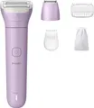 Philips 6000 series Lady Shaver Series 6000 BRL138/00 Kabelloser Rasierer, nass und trocken, Folienschaber, 1 Kopf/Köpfe, Lila, Anti-Rutsch-Griff, Akku, Integrierte Batterie