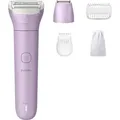 Philips 6000 series Lady Shaver Series 6000 BRL138/00 Kabelloser Rasierer, nass und trocken, Folienschaber, 1 Kopf/Köpfe, Lila, Anti-Rutsch-Griff,... - Lila