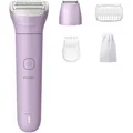 Philips Elektrorasierer Lady Shaver 6000 BRL138/00, lila, für Damen, Wet & Dry, mit 3 Aufsätzen und Aufbewahrungstasche