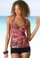 Tankini, mit Hotpants, Gr. 38 - Cup B, pink-bedruckt Cup B