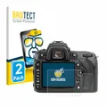 BROTECT (2 Stück Schutzfolie für Nikon D90 Displayschutz Folie Ultra-Klar