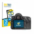 2x Display Schutz Folie für Nikon D90 Zubehör Transparent