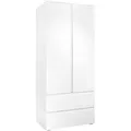 smart Kleiderschrank  BEN , weiß , Maße (cm): B: 80 H: 191 T: 55.0