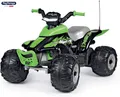 Peg Perego Corral T-Rex 12 Volt Quad Moto Elektro Grün Mit Licht Nuovo-Italia