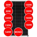 Solarmodul Solarpanel Solarzelle 50 80 100 130 140 150 160 165 180 Watt Mono