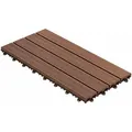 Floordirekt - Klickfliesen Wpc-terrassendielen Royal Hellbraun 60 X 30 Cm 6 Stück