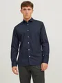 Jack & Jones Langarmhemd JJJOE SHIRT LS PLAIN Materialmix, slim fit