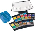 Pelikan 701228 Farbkasten ProColor®, Schwarz/Blau, 24 Farben, 1 Stück