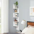 Eckregal Bücherregal Wandregal Küchenregal Hängeregal Holzregal Regale  CBL20WT