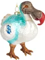 BRUBAKER Dodo Weihnachtskugel aus Glas - Handbemalt und Mundgeblasen - Christbaumschmuck Lustig - Vogel Christbaumkugel Figur Weihnachtsdeko Anhänger - Deko Baumkugel