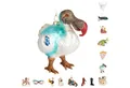 BRUBAKER Weihnachtsbaumkugel Lustige Weihnachtskugel aus Glas - Handbemalt und Mundgeblasen Figuren (1 St), Christbaumschmuck Weihnachtsdeko Anhänger - Deko