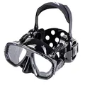 IST ProEar ME55-BS/AF Anti-Fog Schwarz Black Tauchmaske Taucherbrille mit Ohrenschutz Ear-Protection