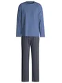 CALIDA Pyjama Relax Imprint Herren (2 tlg) 100% Baumwolle, pflegeleicht, elastisch & formstabil, in Single Jersey