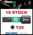10 STÜCK WERA Bit IMPAKTOR DC T25 Länge 25 mm - diamantbeschichtet = sehr robust