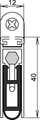 Türdichtung Kältefeind Allround® 1-1075 1-s.L.958mm Alu.silberf.HLT L/R ATHMER