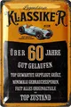 Blechschild Schild 60 Geburtstag, SCHILD 60 JAHRE KLASSIKER, Geschenke für de...