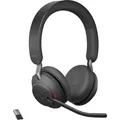 Jabra Headset Evolve2 65 MS Teams Stereo, USB-A, Bluetooth, On-Ear