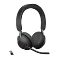 Jabra Evolve2 65 Kabellos Headset Bluetooth, USB Mit Mikrofon Stereo Schwarz