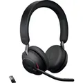 Jabra Evolve2 65 MS  On Ear Headset Bluetooth® Stereo Schwarz  Lautstärkerege...