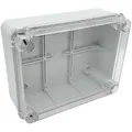 ARLI Abzweigdose IP67 Sichttür 250 x 200 x 90 mm Aufputz Feuchtraumdose transparent Deckel