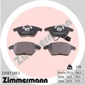 ZIMMERMANN Bremsbelagsatz Vorne mit WK 23587.200.1 für AUDI SEAT SKODA VW