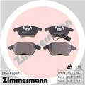 ZIMMERMANN 23587.200.1 Bremsbelagsatz, Scheibenbremse für AUDI SEAT SKODA VW