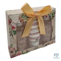Accentra – Duschset Frauen Geschenkset HONEY JASMINE in schöner Geschenkbox – 3-