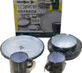 Brunner Granada 8-teiliges Melamin-Geschirrset. Rutschfest – Camping Tête-à-tête