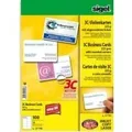 Sigel - Mikroperforierte Visitenkarten - hochweiß - 85 x 55 mm - 225 g/m2 - 100 Karte(n) (10 Bogen x 10) - (LP798)