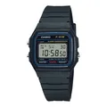 CASIO Herrenuhr Vintage Digital Resin Kunstharzglas Alarm Stoppuhr   F-91W-1YEG