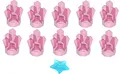 LEGO Harry Potter - 10 seltene Diamanten in transparent dunkel pink - rosa + 1 Seestern in hellblau
