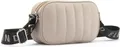 Umhängetasche "Minibag", Handtasche mit Steppung, Crossbody Bag VEGAN, Gr. B/H/T: 20,5 cm x 12 cm x 6 cm, sand